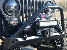 Load image into Gallery viewer, Motobilt Front Bumpers Jeep CJ Mid Width Front Bumper W/Stinger Bare Steel Motobilt - MB1019-S