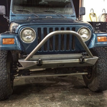 Load image into Gallery viewer, Motobilt Front Bumpers Jeep YJ / TJ / LJ Mid-Width Front Bumper W/Stinger Bare Steel Motobilt - MB1021-S