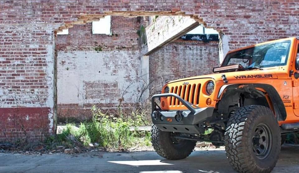 Motobilt Front Bumpers Jeep JK Bumper W/Stinger 07-18 Wrangler JK The Hammer Series Bare Steel Motobilt - MB1025F-S