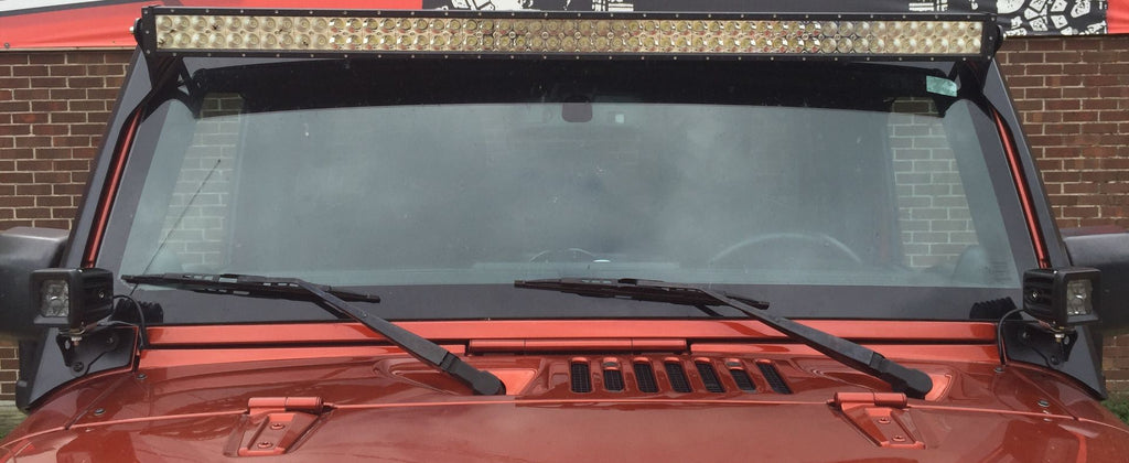 Motobilt Mounting Brackets(Lighting) Jeep JK 52 Inch LED Light Bar Mounts 07-18 Wrangler JK Motobilt - MB1029