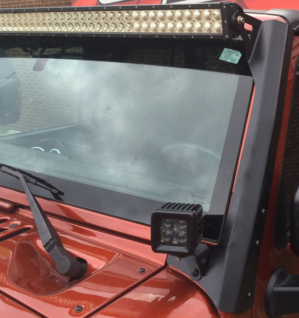 Motobilt Mounting Brackets(Lighting) Jeep JK 52 Inch LED Light Bar Mounts 07-18 Wrangler JK Motobilt - MB1029