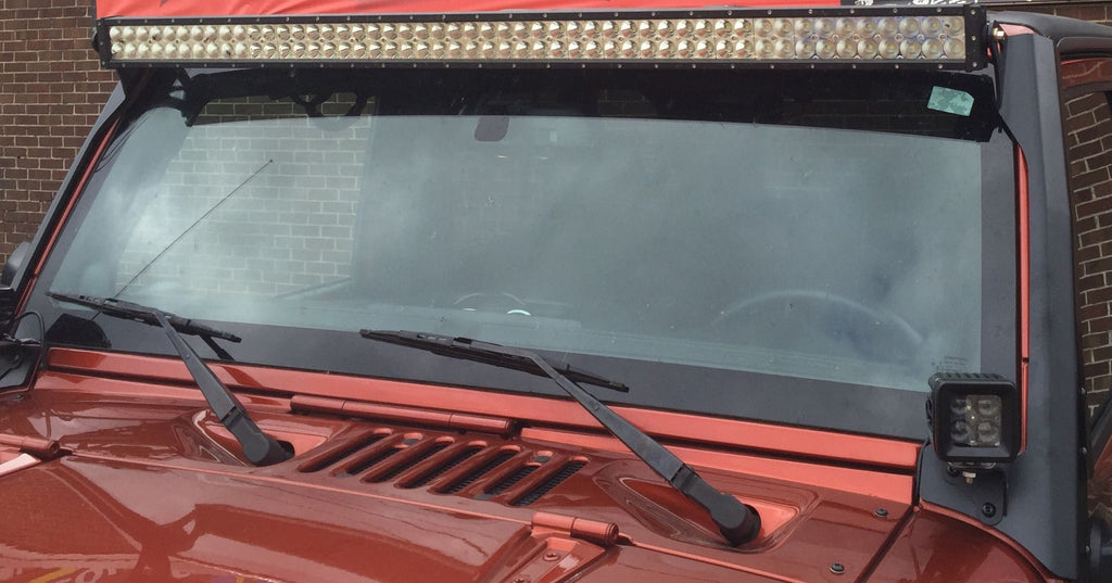 Motobilt Mounting Brackets(Lighting) Jeep JK 52 Inch LED Light Bar Mounts 07-18 Wrangler JK Motobilt - MB1029