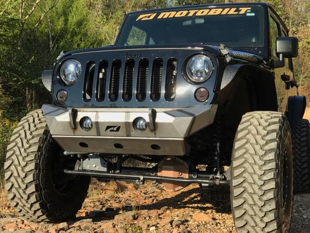 Motobilt Bumper Skid Plate Jeep JK Front Bumper Skid Plate 07-18 Wrangler JK The Hammer Motobilt - MB1036