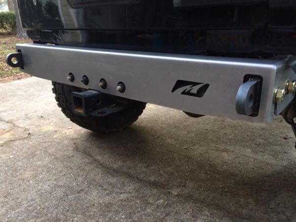 Motobilt Rear Bumpers Jeep JK Micro Rear Bumper 07-18 Wrangler JK Bare Steel Motobilt - MB1040