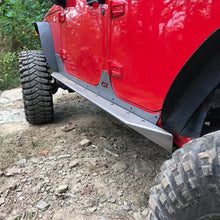 Load image into Gallery viewer, Motobilt Rocker Guards Jeep JK Unilimited Rocker Guards With Step 07-18 Wrangler JK Crusher Series Bare Steel Motobilt - MB1042