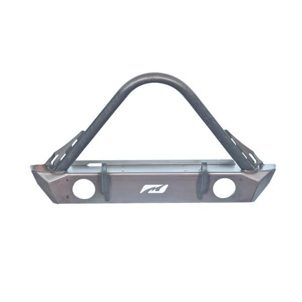 Motobilt Front Bumpers Jeep JK Front Bumper W/Stinger Fog Cutouts 07-18 Wrangler JK Hatchet Series Bare Steel Motobilt - MB1048F-S