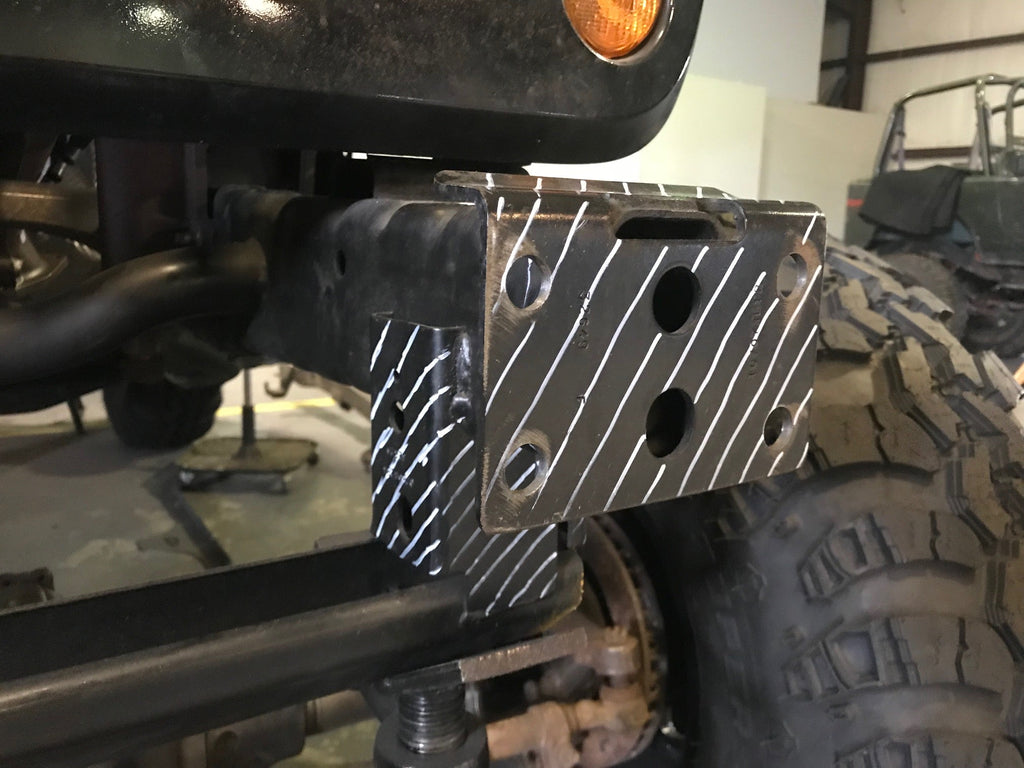 Motobilt Front Bumpers Jeep JK Front Bumper W/Stinger Fog Cutouts 07-18 Wrangler JK Hatchet Series Bare Steel Motobilt - MB1048F-S