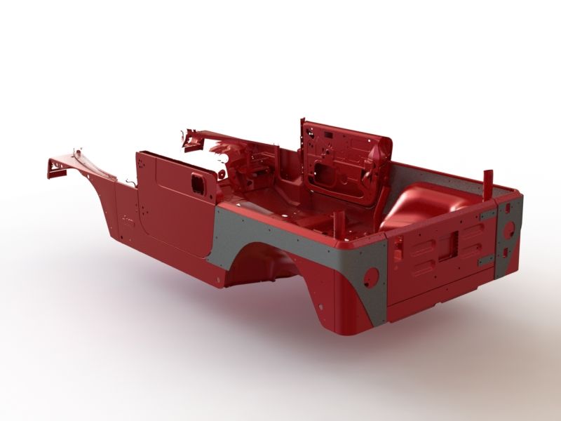 Motobilt Corner Armor Jeep TJ Competition Cut Corners Bare Steel Pair Motobilt - MB1051