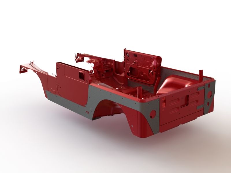 Motobilt Corner Armor Jeep TJ Competition Cut Corners Bare Steel Pair Motobilt - MB1051