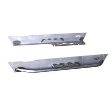 Load image into Gallery viewer, Motobilt Rocker Guards Jeep TJ Rocker Guards For Comp and Stretch Cut Corners W/Tube Step 97-06 Wrangler TJ Bare Steel Motobilt - MB1054-S