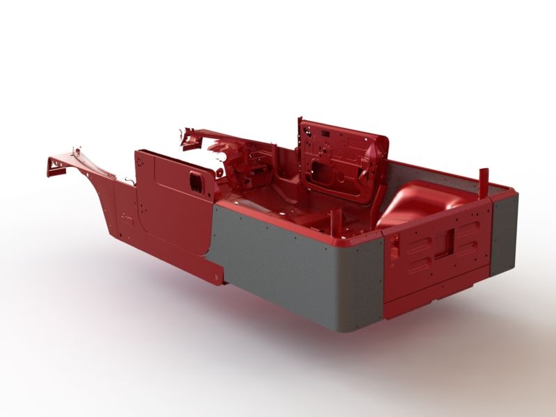 Motobilt Corner Armor Jeep CJ YJ TJ Blank Corners Bare Steel Pair Motobilt - MB1057