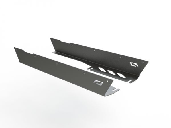 Motobilt Rocker Guards Jeep TJ Rocker Guards W/Stock Flares 97-06 Wrangler TJ Bare Steel Motobilt - MB1059