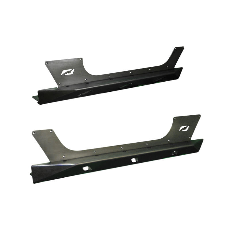 Motobilt Rocker Guards Jeep JK Rocker Guards W/Step 07-18 Wrangler JK Crusher Series Bare Steel Motobilt - MB1067