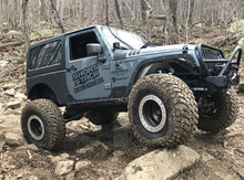 Load image into Gallery viewer, Motobilt Rocker Guards Jeep JK Rocker Guards W/Step 07-18 Wrangler JK Crusher Series Bare Steel Motobilt - MB1067