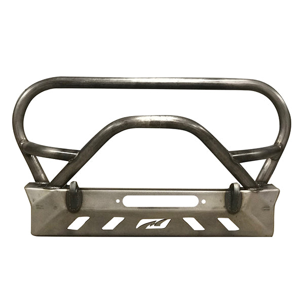 Motobilt Front Bumpers Jeep YJ TJ LJ Front Bumper W/Grill Hoop and Bull Bar Bare Steel Motobilt - MB1069-L-B