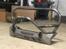 Load image into Gallery viewer, Motobilt Front Bumpers Jeep YJ TJ LJ Front Bumper W/Grill Hoop and Bull Bar Bare Steel Motobilt - MB1069-L-B