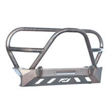 Load image into Gallery viewer, Motobilt Front Bumpers Jeep YJ TJ LJ Front Bumper W/Grill Hoop and Stinger Bare Steel Motobilt - MB1069-L