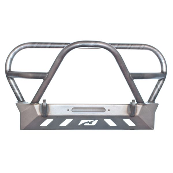Motobilt Front Bumpers Jeep YJ TJ LJ Front Bumper W/Grill Hoop and Stinger Bare Steel Motobilt - MB1069-L