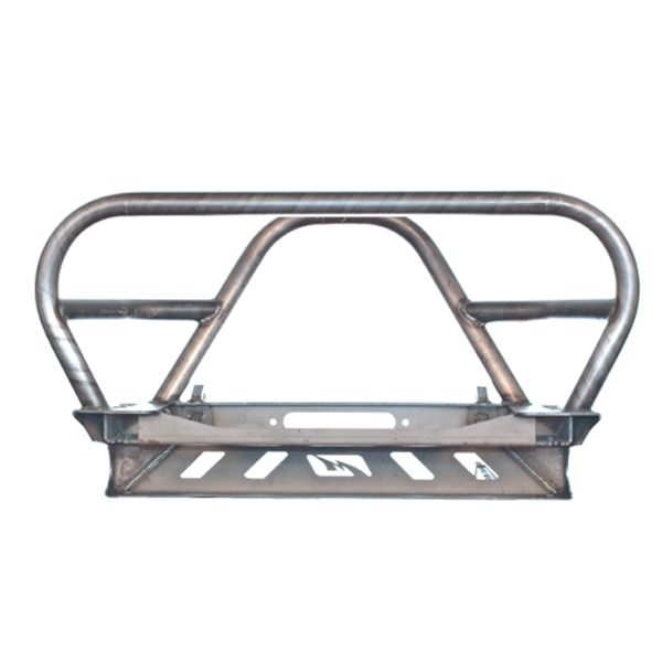Motobilt Front Bumpers Jeep YJ TJ LJ Front Bumper W/Grill Hoop and Stinger Bare Steel Motobilt - MB1069-L