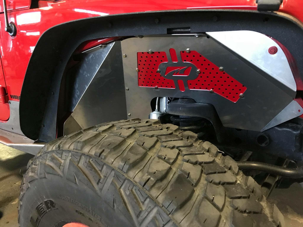 Motobilt Inner Fender Kit Jeep JK Front Inner Fenders 07-18 Wrangler JK Aluminum Motobilt - MB1070