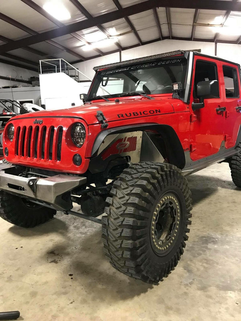 Motobilt Inner Fender Kit Jeep JK Front Inner Fenders 07-18 Wrangler JK Aluminum Motobilt - MB1070