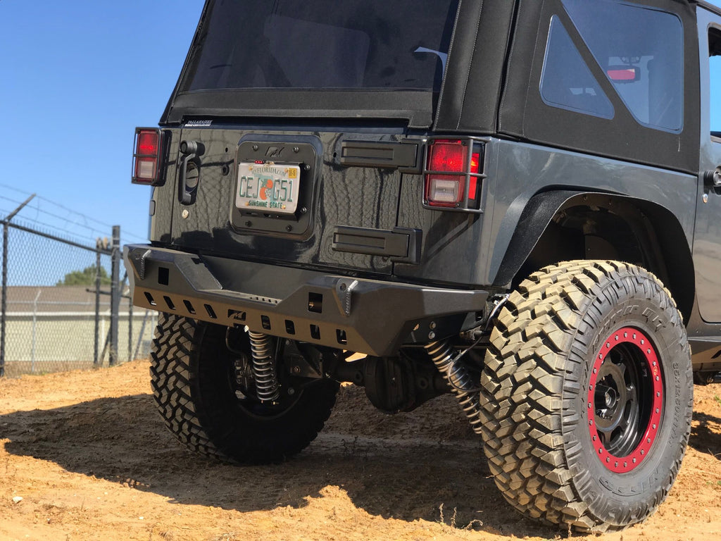 Motobilt Rear Bumpers Jeep JK Rear Bumper 07-18 Wrangler JK Crusher Series Bare Steel Motobilt - MB1072