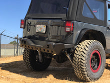 Load image into Gallery viewer, Motobilt Rear Bumpers Jeep JK Rear Bumper 07-18 Wrangler JK Crusher Series Bare Steel Motobilt - MB1072