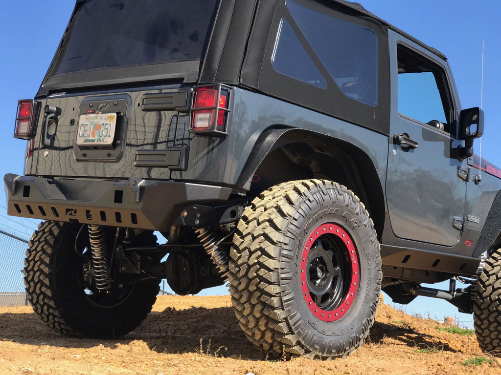 Motobilt Rear Bumpers Jeep JK Rear Bumper 07-18 Wrangler JK Crusher Series Bare Steel Motobilt - MB1072