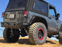 Load image into Gallery viewer, Motobilt Rear Bumpers Jeep JK Rear Bumper 07-18 Wrangler JK Crusher Series Bare Steel Motobilt - MB1072