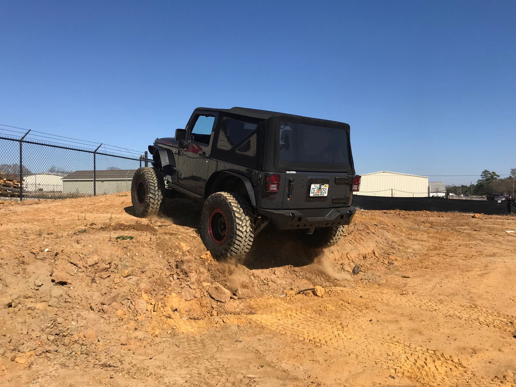 Motobilt Rear Bumpers Jeep JK Rear Bumper 07-18 Wrangler JK Crusher Series Bare Steel Motobilt - MB1072