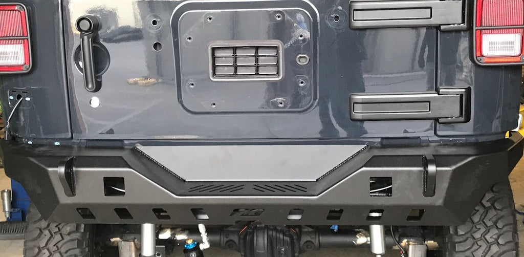 Motobilt Rear Bumpers Jeep JK Rear Bumper 07-18 Wrangler JK Crusher Series Bare Steel Motobilt - MB1072