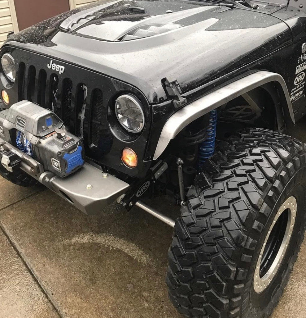 Motobilt Fenders Aluminum Crusher 2 Inch Front Fenders for Jeep JK / JKU Motobilt - MB1075-2-A