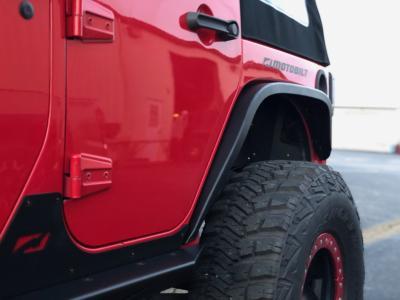 Motobilt Fenders Front and Rear 2 Inch Crusher Fender Package 07-18 Jeep Wrangler JK/JKU Motobilt - MB1076-2-1075-2