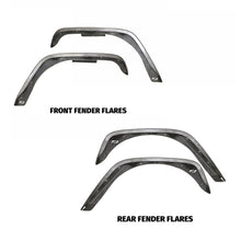 Load image into Gallery viewer, Motobilt Fenders Front and Rear 4 Inch Crusher Fender Package 07-18 Jeep Wrangler JK/JKU Motobilt - MB1076-4-1075-4