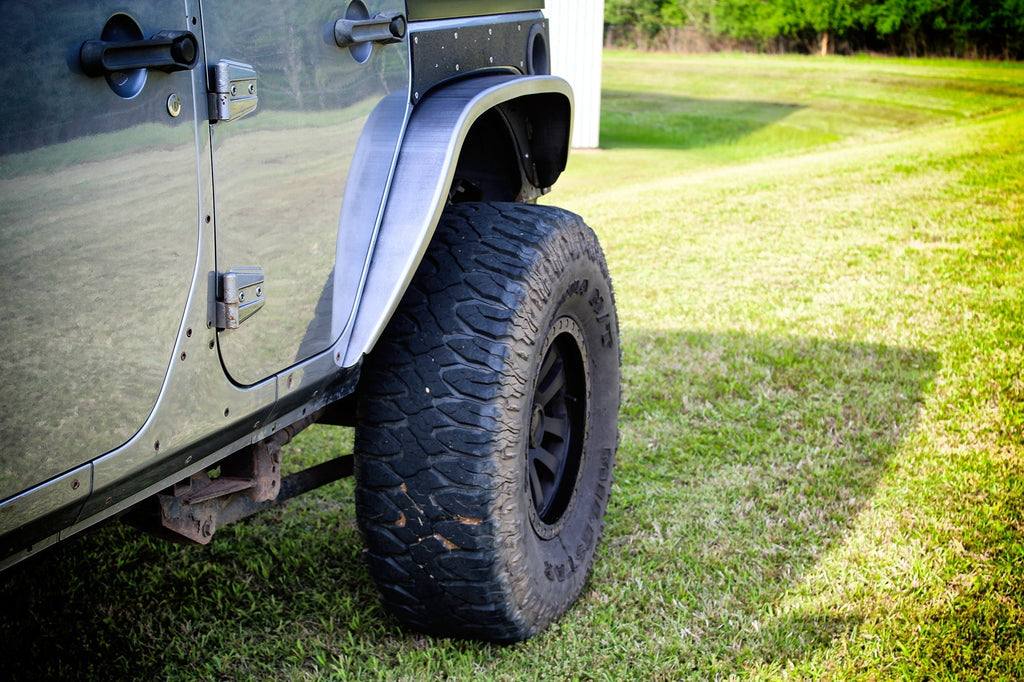 Motobilt Fenders Aluminum Crusher 4 Inch Rear Fenders for Jeep JK/JKU Motobilt - MB1076-4-A