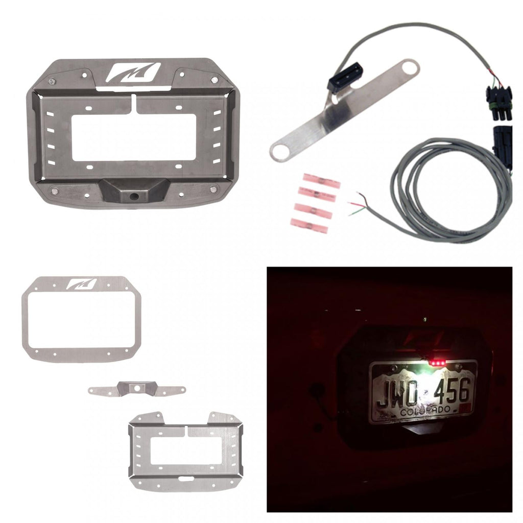 Motobilt Spare Tire Relocation Kit Jeep JL Spare Tire Delete Tag Mount and Tag Light 2018-Present Wrangler JL Motobilt - MB1077-LD-PL6