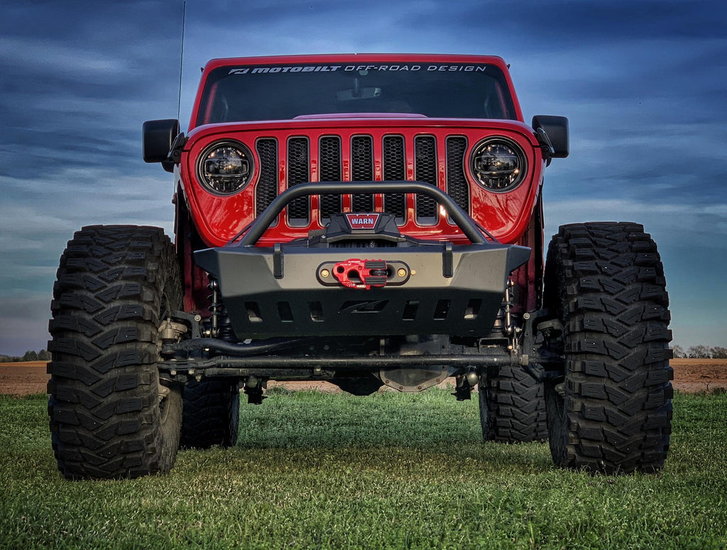 Motobilt Front Bumpers Jeep JL/Gladiator Front Bumper W/Bull Bar Crusher 2018-Present Wrangler JL/Gladiator Motobilt - MB1078-B