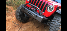 Load image into Gallery viewer, Motobilt Front Bumpers Jeep JL/Gladiator Front Bumper W/Bull Bar Crusher 2018-Present Wrangler JL/Gladiator Motobilt - MB1078-B