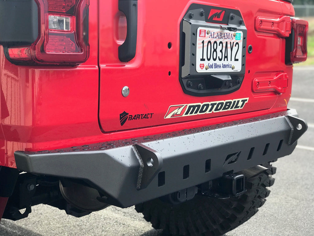 Motobilt Rear Bumpers Jeep JL Rear Bumper Crusher No Spare 2018-Pres Wrangler JL Motobilt - MB1079