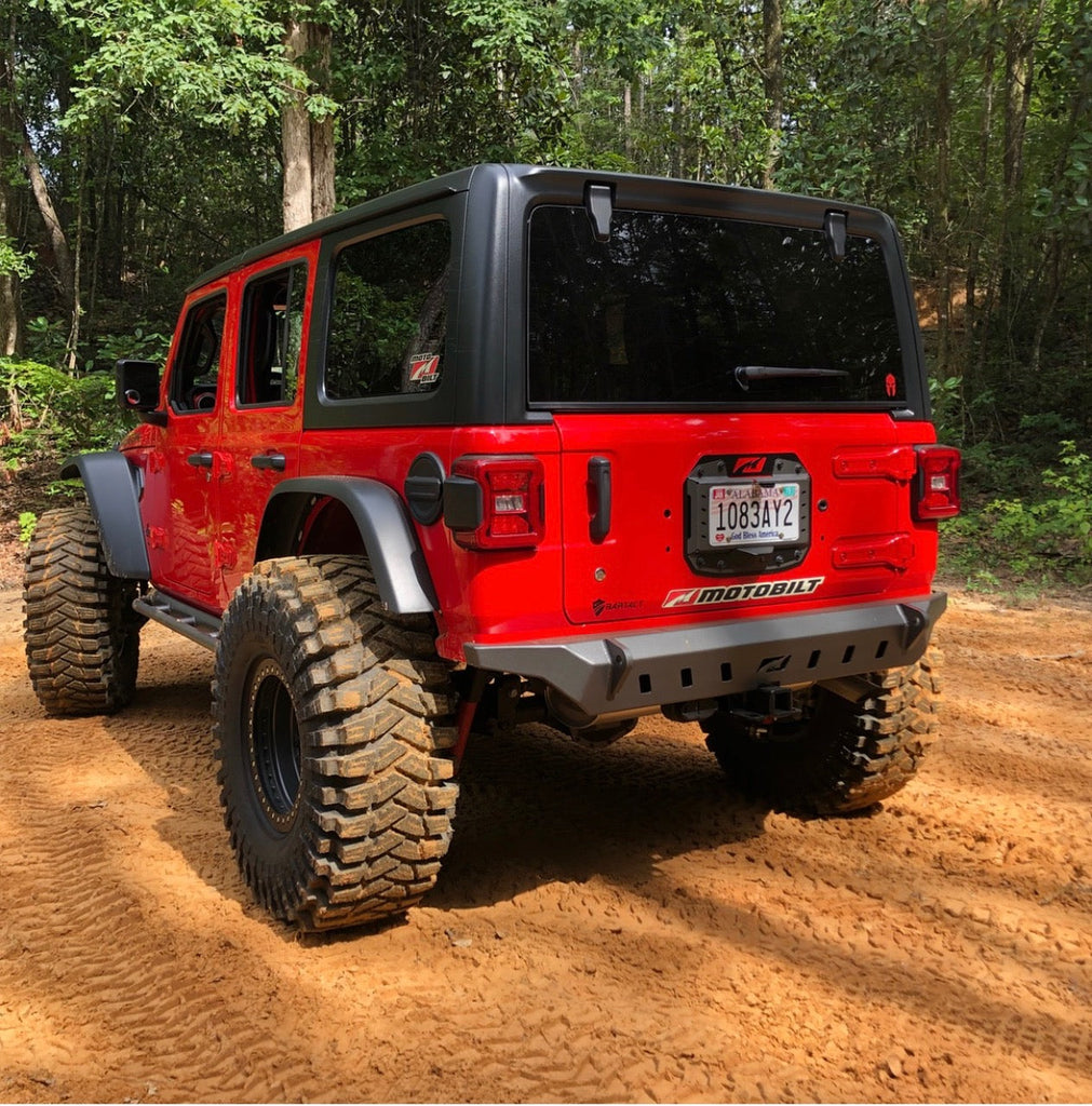 Motobilt Rear Bumpers Jeep JL Rear Bumper Crusher No Spare 2018-Pres Wrangler JL Motobilt - MB1079
