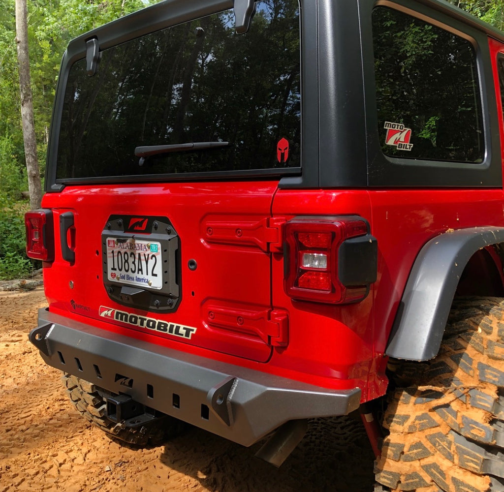 Motobilt Rear Bumpers Jeep JL Rear Bumper Crusher No Spare 2018-Pres Wrangler JL Motobilt - MB1079
