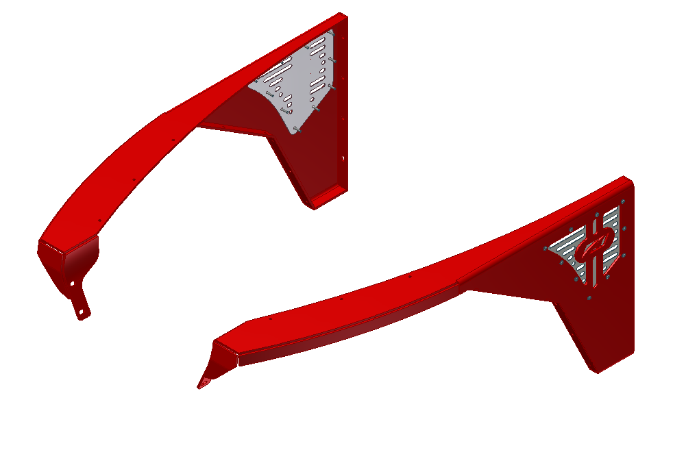 Motobilt Fenders Jeep TJ Fenders 0 Inch Flare No Inner Fender Flat Fender 97-06 Wrangler TJ/LJ Pair Motobilt - MB1082-0