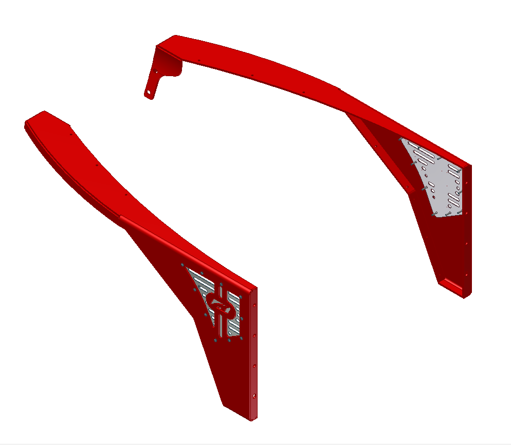 Motobilt Fenders Jeep TJ Fenders 0 Inch Flare No Inner Fender Flat Fender 97-06 Wrangler TJ/LJ Pair Motobilt - MB1082-0