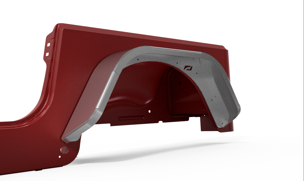 Motobilt Fenders Jeep TJ Fenders Rear Double Arch 6 Inch Flare Pair Motobilt - MB1088-6