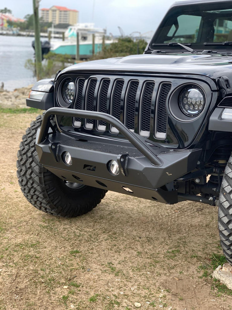 Motobilt Front Bumpers Jeep JL/Gladiator Front Bumper W/Stinger/Skid Plate 18+ Wrangler JL/Gladiator The Hammer Series Motobilt - MB1090F-S-1094