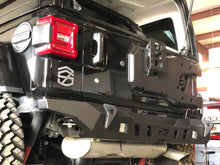 Load image into Gallery viewer, Motobilt Rear Bumpers Jeep JL Rear Bumper Crusher With Light Mounts With Spare Tire Cut Out 2018-Present Wrangler JL Motobilt - MB1092