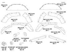 Load image into Gallery viewer, Motobilt Inner Fender Kit Rear Aluminum Inner Fenders for Jeep JT Gladiator Motobilt - MB1114