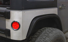 Load image into Gallery viewer, Motobilt Corner Armor Jeep JK Steel Rear Corner Armor w/ Round Tail Light Holes for 07-18 Wrangler JK Unlimited Motobilt - MB1125-ST