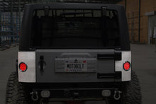 Load image into Gallery viewer, Motobilt Corner Armor Jeep JK Steel Rear Corner Armor w/ Round Tail Light Holes for 07-18 Wrangler JK Unlimited Motobilt - MB1125-ST