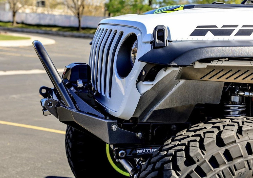 Motobilt Front Bumpers Tomahawk Frame Chop Front Bumper w/Bull Bar for Jeep JK, JL, JT Motobilt - MB1149-BB